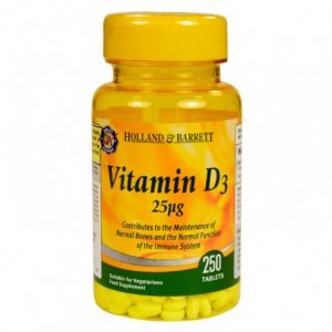 250 Viên uống tăng cường xương khớp Holland and Barret Vitamin D3