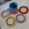 crochet tulip coaster pattern free