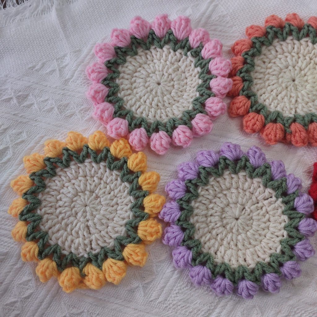 Crochet Tulip Coaster