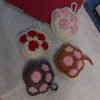 Cute and Easy Paw Crochet Bag Charm – How to Crochet (English Subtitles)
