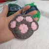 Cute and Easy Paw Crochet Bag Charm