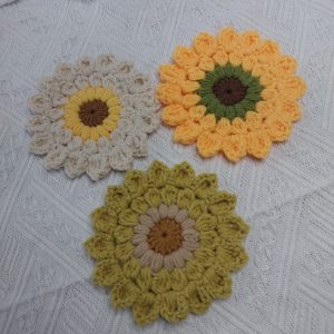 Sunflower Coaster Crochet Pattern