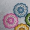 Crochet Flower & Crochet Coaster Tutorial – Easy for beginner (English subtitles)