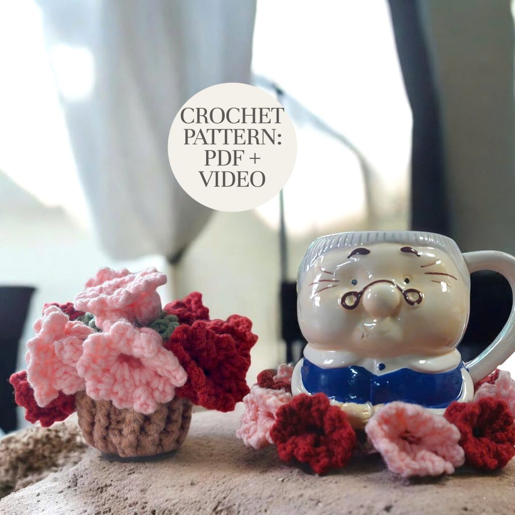 Easy Crochet Flower Coasters & Pot Tutorial – Beginner-Friendly Home Decor