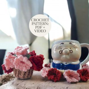Easy Crochet Flower Coasters & Pot Tutorial – Beginner-Friendly Home Decor